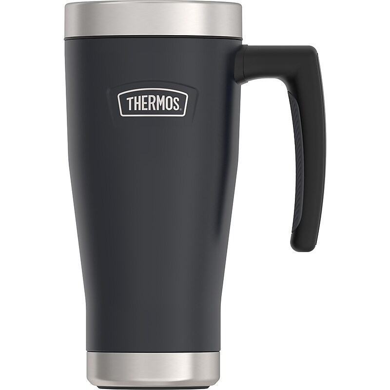 Thermos Icon Stainless Steel Vacuum Insulated Travel Mug, 16 oz., Granite (EAIS1002GT4) image 1