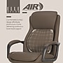 Elle Decor Rivendell AIR Lumbar Ergonomic Vegan Leather Swivel Executive Chair, Mocha Brown (60124-MBRN)~#|#~ED3AB292-AB16-4698-844B3B8EBF03E2F6_sc7