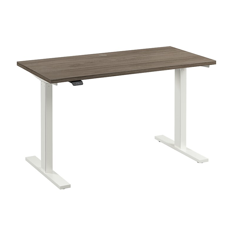 Bush Business Furniture Move 60 Series 48"W Electric Adjustable Standing Desk, Modern Hickory (M6S4824MHWK) image 1