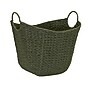 Household Essentials Paper Rope Woven Storage Basket with Handles, Olive Green (HHML-4122)~#|#~ED3F7C5C-4E12-4282-B3172B38534F9D75_sc7