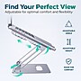 Purely C50 Cooling Fan Height-Adjustable 18" Laptop Stand with 2 Fans, 1 USB Port, Silver (PLSC50)~#|#~ED3FC381-8EB5-4A23-9D404099E2E050F3_sc7