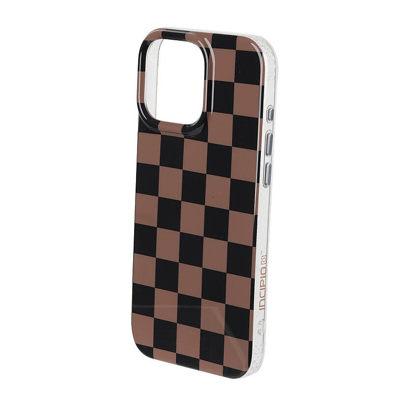 Incipio Checkered Phone Case for iPhone 16, Multicolored (V900IP16P-BRNCHK) image 1