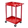 Luxor ENDURA 2-Shelf Utility Cart, Red (RDSTC11RD)~#|#~ED4AD9CD-A307-49C7-8946534518534F24_sc7