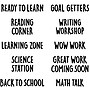 Creative Teaching Press Core Decor School Time Punch-Out Phrases Accents, 209/Set (CTP11036)~#|#~ED4C5852-E264-4D7C-8370520D7041C6A0_sc7