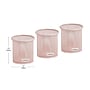 Mind Reader 3-Compartment Metal Pen Holder, Pink (CLIPMESH3-PNK)~#|#~ED4E4DFF-08FE-45DD-AFF155A55E509FA7_sc7