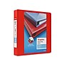 Staples Heavy Duty 1 1/2" 3-Ring View Binder, D-Ring, Red (ST56296-CC)~#|#~ED4F449A-A37F-4F30-B3A41D9DDE1ABA4B_sc7