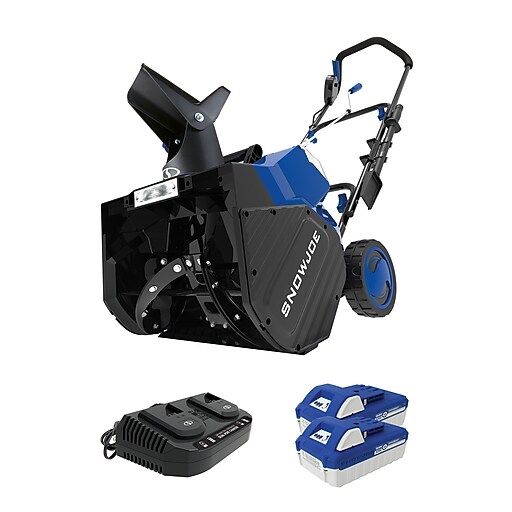 Snow Joe iONMAX Cordless Snow Blower Kit, 18" x 10" Cut (24VX2SB18