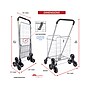 Dbest Stair Climber Cruiser Steel Mobile Folding Utility Cart with Front Swivel Wheels, Silver (01-897)~#|#~ED519E3F-4DA6-45D5-AE96FB1F2F241DC3_sc7
