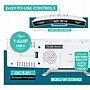 La Crosse Technology White Curved Alarm Clock with Mirrored LED Lens Display (602-247)~#|#~ED54E765-1DE7-403E-B822E05DD1CA8A39_sc7