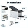 Viva Comfort Power Adjustable Exam Table with Step Stool & Storage, 500 lbs. Capacity, Black (ADI996-09-S-BLK-MK)~#|#~ED5BFC6A-C3A2-4FD5-A58DAC91EBC39445_sc7