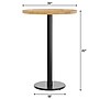 Flash Furniture Bennett 30" Round Wooden Commercial Indoor Table, Natural Top/Black Base (GSFRD30NTTR18B)~#|#~ED6FEDFC-2FAB-4BD0-BEA63465A1ECFD0A_sc7
