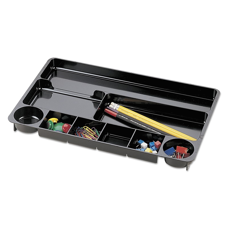 Universal Recycled Drawer Organizer, 9 Compartments, 1 1/8"H x 14"W x 9"D image 1