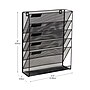 Mind Reader 5-Pocket Metal Mesh Mountable Wall File, Letter Size, Black (MAGSTACK-BLK)~#|#~ED70B483-264E-4AF7-903652B746719037_sc7