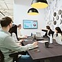 Bush Business Furniture 96W x 42D Boat Shaped Conference Table with Wood Base, Storm Gray (99TB9642SGK)~#|#~ED75313A-46A3-4328-8E36ABB6BCE75D23_sc7