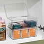 iDESIGN Hinged-Lid Organizers, Clear, 4/Set (27813M4)~#|#~ED75FEF9-6D11-4A60-B6D3E471660A6D5E_sc7