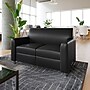 Flash Furniture Agent LeatherSoft Reception Loveseat, Black/Chrome Legs (BT827U2BKCHR)~#|#~ED7A3A3F-4572-4F97-928CB25958135B9F_sc7