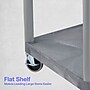 Luxor ENDURA 2-Shelf Utility Cart, Gray (HE32-G)~#|#~ED7DD6F8-E613-4DA5-9331E13363B5F3F3_sc7