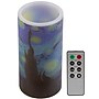 Lavish Home Van Gogh Starry Night LED Candle (80-FC1008)~#|#~ED7F9F42-B0B4-465B-8B8E232B23A75AA5_sc7