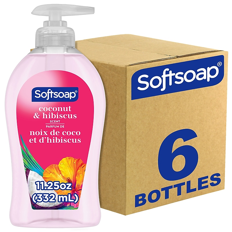Softsoap Liquid Hand Soap, Coconut & Hibiscus Scent, 11.25 Fl. Oz., 6/Carton (US07157ACT) image 1