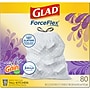 Glad ForceFlex Tall 13 Gallon Drawstring Kitchen Trash Bag, Gain Lavender with Febreze Freshness, White, 80 Total Bags (78533)~#|#~ED890E79-A265-406E-8360785924449983_sc7