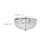 Elegant Designs Crystal 2 Light LED Flush Mount Ceiling Light, Chrome (FM1000-CHR)~#|#~ED892115-4CBB-43BF-93B9F99E3935A00F_sc7