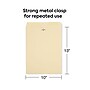 Staples 10 x 13 Heavy‑Duty Clasp Catalog Envelopes, 32 lb Manila Kraft, Reinforced Metal Clasp & Gummed Seal, 100/Box~#|#~ED8DF728-8A75-4FAD-85DEC6DD87F68932_sc7