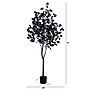 Nearly Natural Pre-Lit Artificial Halloween Black Eucalyptus Tree, 6' (T5223)~#|#~ED9B8DC0-8036-497A-BAAC922A61167700_sc7