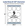 Avery Laser/Inkjet Decorative Edge Waterproof Multipurpose Labels, 2.5"  x 2.5", White, 450/Box (94516)~#|#~EDA071FD-BC63-402B-9F8B9CE91ADE9E6B_sc7