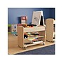 Flash Furniture Bright Beginnings Mobile 5-Section Storage Cart, 24.5"H x 31"W x 16"D, Natural Birch Plywood (MK-KE24145-GG)~#|#~EDA24946-6C8D-4AD5-8D3D7E3F1F41FF17_sc7