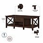 Bush Furniture Key West Manufactured Wood Console TV Stand, Screens up to 65", Bing Cherry (KWS025BC)~#|#~EDA3A25E-9657-4277-8B389882E63A6E0C_sc7