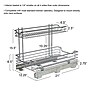 Household Essentials Glidez Steel Organizer, Chrome (HHC42621-1)~#|#~EDA6B471-8CC8-43C9-990BF9CD0E9464F3_sc7