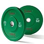 Sunny Health & Fitness Elite 2" Rubber Olympic Weight Plates, 25 lbs., Green, 2/Set (SF-OP01-25)~#|#~EDA74F98-408E-4568-BFD2573451C18D67_sc7