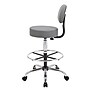 Boss Caressoft Vinyl Medical/Drafting Stool with Back Cushion, Grey (B16245-GY~#|#~EDA81F2C-AFE4-4ED4-88765454B35BD271_sc7