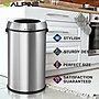Alpine Industries Stainless Steel Trash Can with Open Lid, 34 Gallon, 2/Pack (ALP470-65L-2PK)~#|#~EDAB0ADE-5592-4D81-9CB44125C6E985FA_sc7
