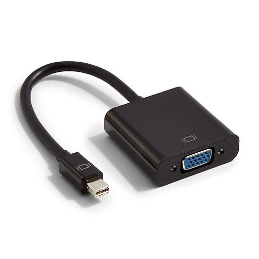 NXT Technologies™ 0.5' Mini DisplayPort/VGA Audio/Video Adapter, Black