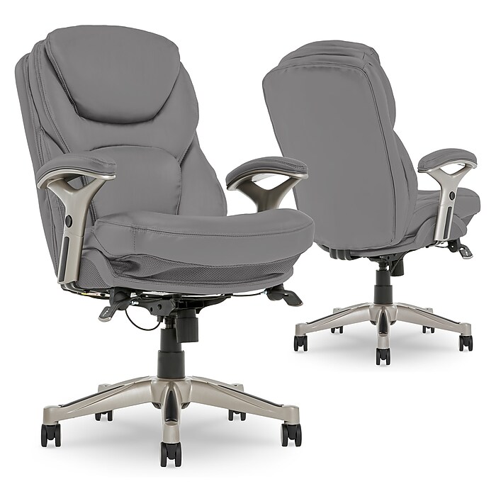 Serta Claremont Ergonomic Bonded Leather Swivel Executive Chair