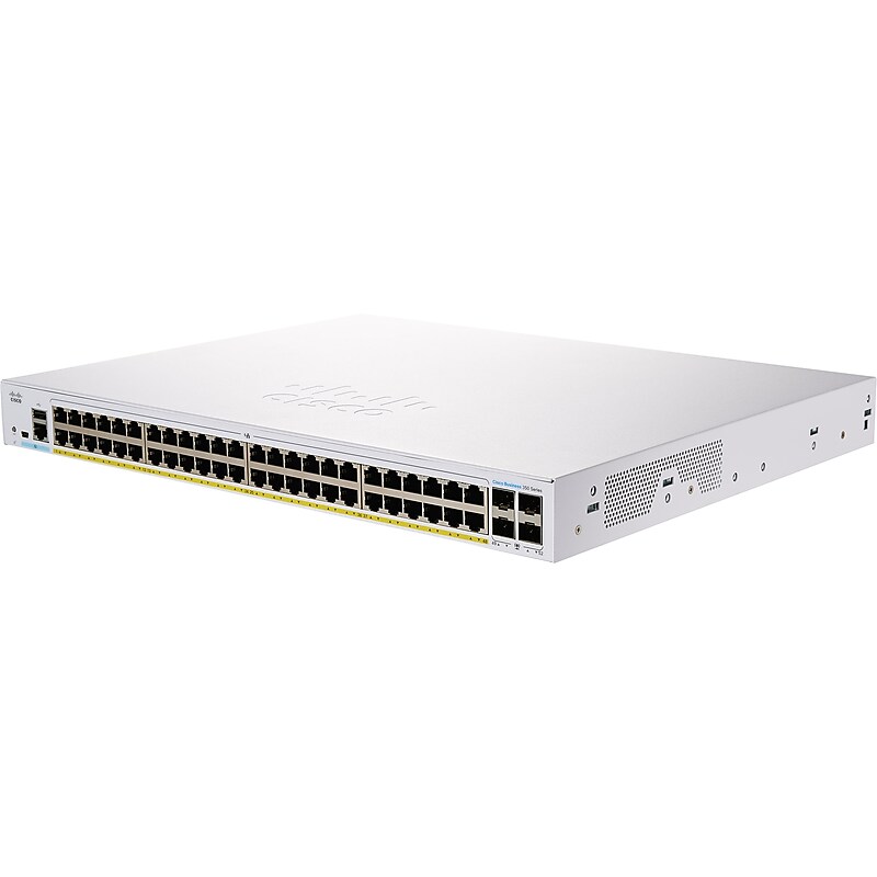 Cisco Business 350 Series 52-Port Gigabit Ethernet Managed Switch, Silver (CBS350-48P-4G-NA) image 1