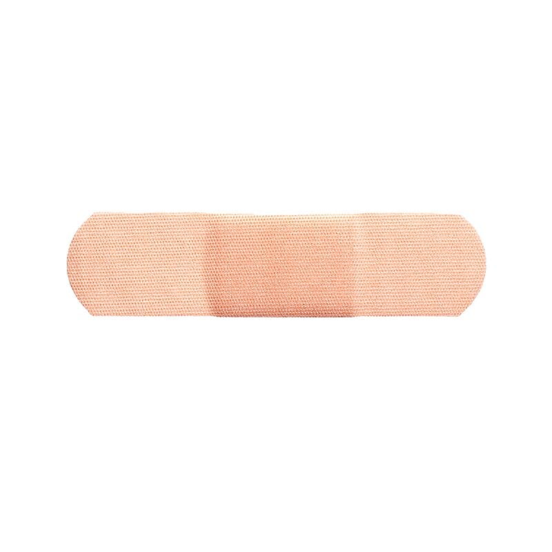 Dynarex DynaSafety 3/4" x 3" Fabric Adhesive Bandages, Beige, 100 Bandages/Box, 24 Boxes/Carton (3611) image 1