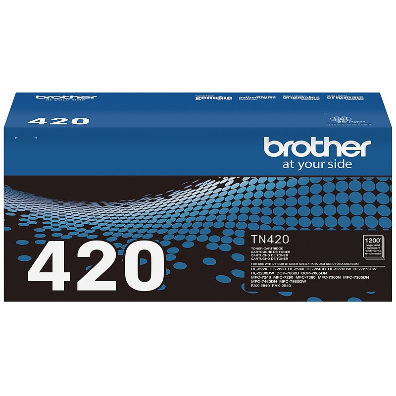 Brother TN-420 Black Standard Yield Toner Cartridge (TN420) image 1