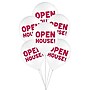 Party City 12" Open House! Latex Balloons, White/Red, 10/Pack (AM60050891-P)~#|#~EDBD97C8-2B88-4145-946B447616202EB1_sc7