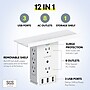 Overtime Wall Outlet Shelf, 8 Outlets and 3 USB Ports, Surge Protector, White (OTWP8O3USB)~#|#~EDC00F77-4B1A-4554-AECBD98D8D4E68AF_sc7