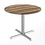 Flash Furniture TopGuard 36" Round Wood  Restaurant Dining Table and Base, Natural/Silver Base (STRD36NATT3030S)~#|#~EDC3C1C3-602E-444D-941D6D68E60E0935_sc7