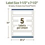 Avery Dissolvable Rectangle Multipurpose Labels, 1.5" x 7.5", Off-white, 50/Pack (94231)~#|#~EDC81FDE-4153-4788-8BA51AB7F6EE572F_sc7