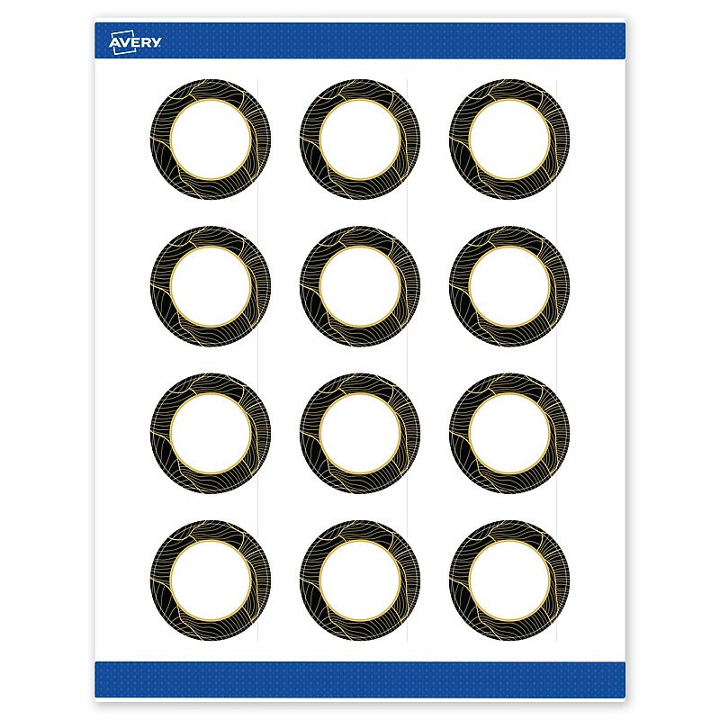 Avery Laser/Inkjet Circle Multipurpose Labels, 2" Dia., White, 120/Pack (S00ETJ) image 1