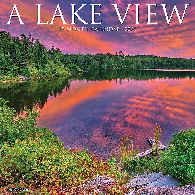 2026 Willow Creek Lake View 12" x 12" Monthly Wall Calendar (51740X) image 1