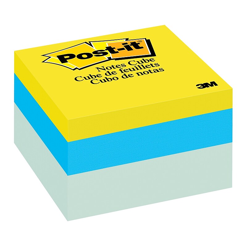 Post-it Notes, 3" x 3", Blue Wave, 470 Sheet/Pad (2056-RC) image 1