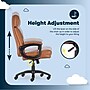 Serta Comfort Big & Tall Ergonomic Bonded Leather Swivel Executive Chair, Cognac (CHR10131D)~#|#~EDD325E7-064D-4A88-937EFA7BDC3ACAA0_sc7