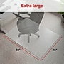 Staples Carpet Chair Mat, 46" x 60", Designed for Medium-Pile Carpet, Clear Polycarbonate (ST63675)~#|#~EDD7F27C-F894-4E64-B49995572EDF4D3A_sc7