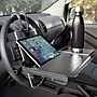 Mount-It! 20.75" x 10.5" Plastic Height Adjustable Steering Wheel and Backseat Tray, Black (MI-7314)~#|#~EDDC09D0-BE74-434D-B0151B489460B76E_sc7
