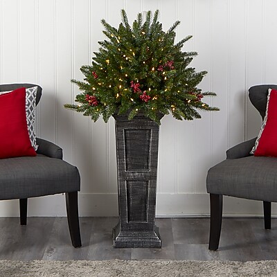 Nearly Natural Holiday Pre-Lit Artificial Christmas Plant - Thumbnail 5